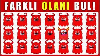 FARKLI OLANI BUL! | Canavar Emojiler Özel | Sadece Gözlerine Güvenenler Farklı olanı bulabilecek! 