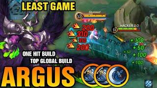 ARGUS ONE SHOT BUILD BRO [ LEAST GAME ] || ARGUS BEST BUILD 2024