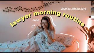 trainee lawyer morning routine 2020