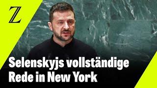 Wolodymyr Selenskyj spricht bei der UN-Vollversammlung in New York