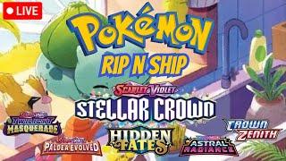 LIVE Pokemon RIP N SHIP! Stellar Crown Madness Continues...