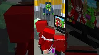 HELP Police Mikey Searches - MAIZEN Minecraft Animation #shorts