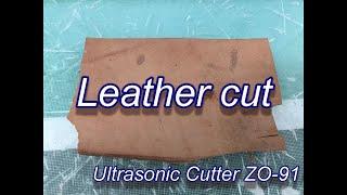 Leather cut by Ultrasonic Cutter - Echo Tech Co., Ltd.