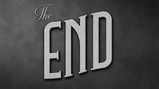 Vintage The End Movie Screen