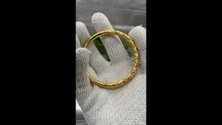 The process of making traditional gold bracelets！！！传统金手镯的制作过程