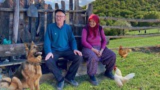 Hard Village Life of an Elderly Family Living in a Remote Mountain Village.