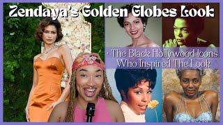 Zendaya’s Golden Globes Red Carpet Look Inspired By Black Women In Hollywood | Give Her Her Flowers