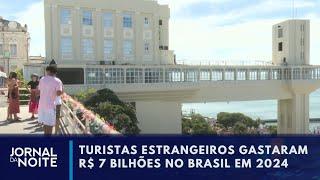 Turismo estrangeiro no Brasil bate recorde de faturamento em 2024 | Jornal da Noite