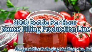 8000 Bottle Per Hour Sauce Filling Production Line By Jiangsu Zhihe Packaging Machinery Co.,Ltd