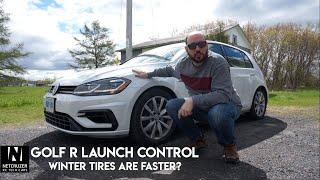 Golf R Launch Control Reaction: Winter tires vs Summer tires - Netcruzer CARS