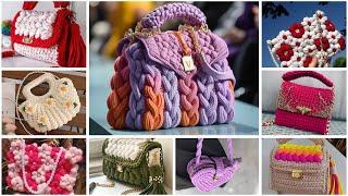 Crochet shoulder bags | handmade crochet bags design | handbag designs for girls