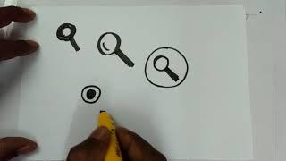 How to draw search icons?(UX, UI, Free Wire-framing, Prototyping, sketch, drawing classes)