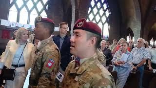 82nd Airborne Division Chorus singing the Longest Day in the St. Leonardus Church, 09-'24