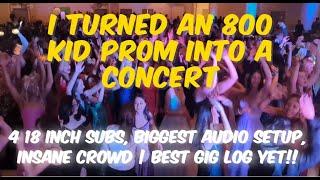 I TURNED AN 800 KID PROM INTO A CONCERT! (MY BEST GIG LOG YET) | Shen 2023 Junior Prom Gig Log