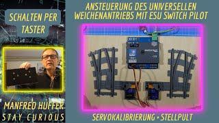 Weichensteuerung mit dem ESU Switch Switch Pilot Servo  für Lego/Bluebrixx/4DBrix Weichen!