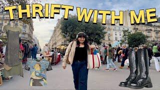 thrifting at a CHEAP flea market in PARIS!!!