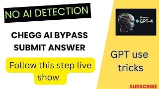 Submit chegg answer easily no AI detection || Bypass Chegg AI || Submit answer in first try ||