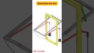 Open/Close the door #design #machine #solidwork #cad