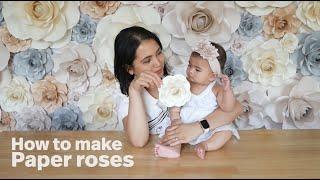 How to make Paper roses