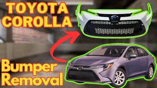 2020-2024 Toyota Corolla SE front bumper removal / remove it home quick and safe