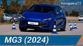 MG3 Hybrid+ 2025 - Maniobra de esquiva (moose test) y eslalon | km77.com