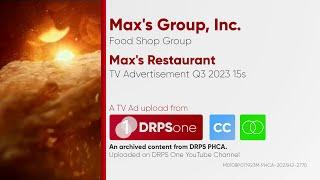 Max's Resaturant TV Ad Q3 2023 15s (Philippines) [CC/ST]