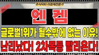 엔켐 - 글로벌1위가 될수밖에 없는 이유! 난리났다! 2차폭등 빨리온다!