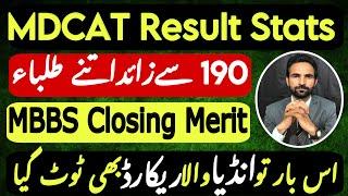 Shocking MDCAT Result Stats |MBBS Closing merit 2024 in Punjab | MBBS Closing Merit In Punjab | MBBS