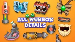 ALL Wubbox Details Construction. MSM ANIMATION. | My Singing Monsters