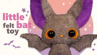  Felt Halloween lil Bat toy  Free Autumn Halloween Craft  