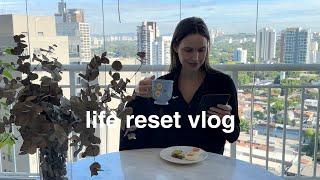 Life reset vlog: detox de redes sociais, rotina noturna e leitura