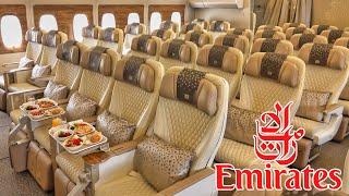 NEW EMIRATES AIRBUS A380 Full Cabin Tour: FIRST, BUSINESS, PREMIUM and ECONOMY Class + Bar, Shower!