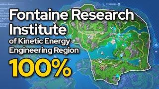 Fontaine Research Institute of Kinetic Energy Engineering Region 100% exploration guide