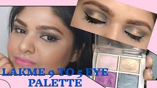 lakme 9 to 5 eyeshadow palette/ beautiful eye makeup /nidhi dahiya/ #shorts