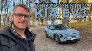 Provkörning Kia EV3 – liten elbil och lång förare