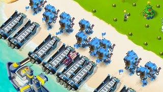 BOOM BEACH 16 MAXED OUT MECHS!