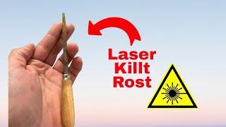 Laser zerstört den Rost in null Komma Nix rust removal