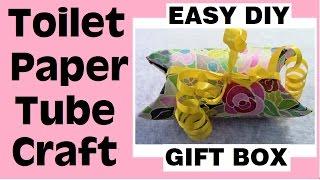 DIY Toilet Paper Tube Craft - Gift Box or Treat Container - So Easy