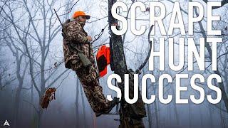 Hunting Community Scrapes for Trophy Bucks in BIG WOODS! | Alabama Public Land Deer Hunting