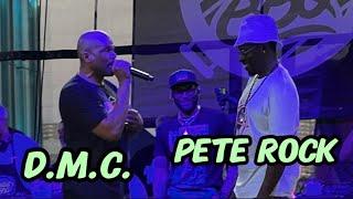 DMC With PETE ROCK Performing Live South Street Seaport NYC 2024 "Down With The King" "The Creator"