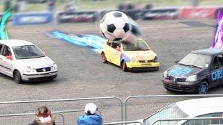 Real Life ROCKET LEAGUE! (Soccer with CARS!)