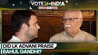 Fact Check: Did LK Advani call Rahul Gandhi 'hero of Indian politics'? | WION