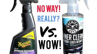 Meguiar's Quik Interior Detailer Cleaner Vs. Chemical Guys Inner Clean All Surface Car Care Review