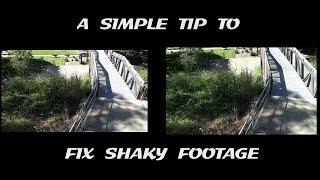 A Simple Way to Fix Shaky Footage | Aussie Mark