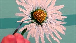 How to paint a daisy - STEP by STEP