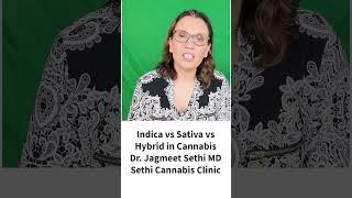 Indica vs Sativa vs Hybrid in Cannabis. Dr. Jagmeet Sethi MD. #shorts