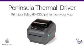 Zebra Zebra Driver for Zebra GX430d Printer on Mac