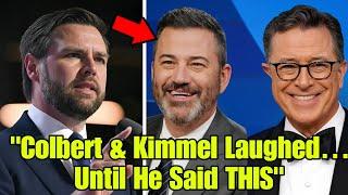 JD Vance Called a "Dumbass" by Colbert and Kimmel on Live TV —Seconds Later, He Makes Them Regret It