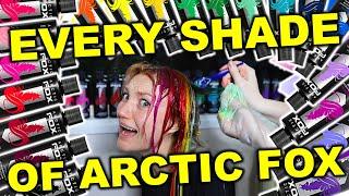 DYING MY HAIR RAINBOW WITH EVERY SHADE OF ARCTIC FOX HAIR DYE!!!!