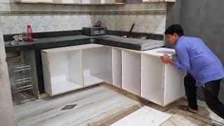 How To Build Modular Kitchen At Home With Pvc Laminates ||घर पर माड्यूलर किचन कैसे बनाएं